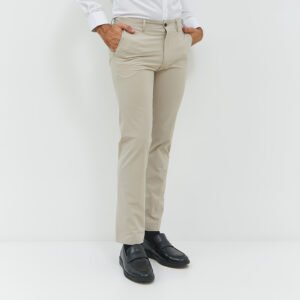 JOBB Spectre-B Celana Panjang Pria Modern Slim Fit Beige