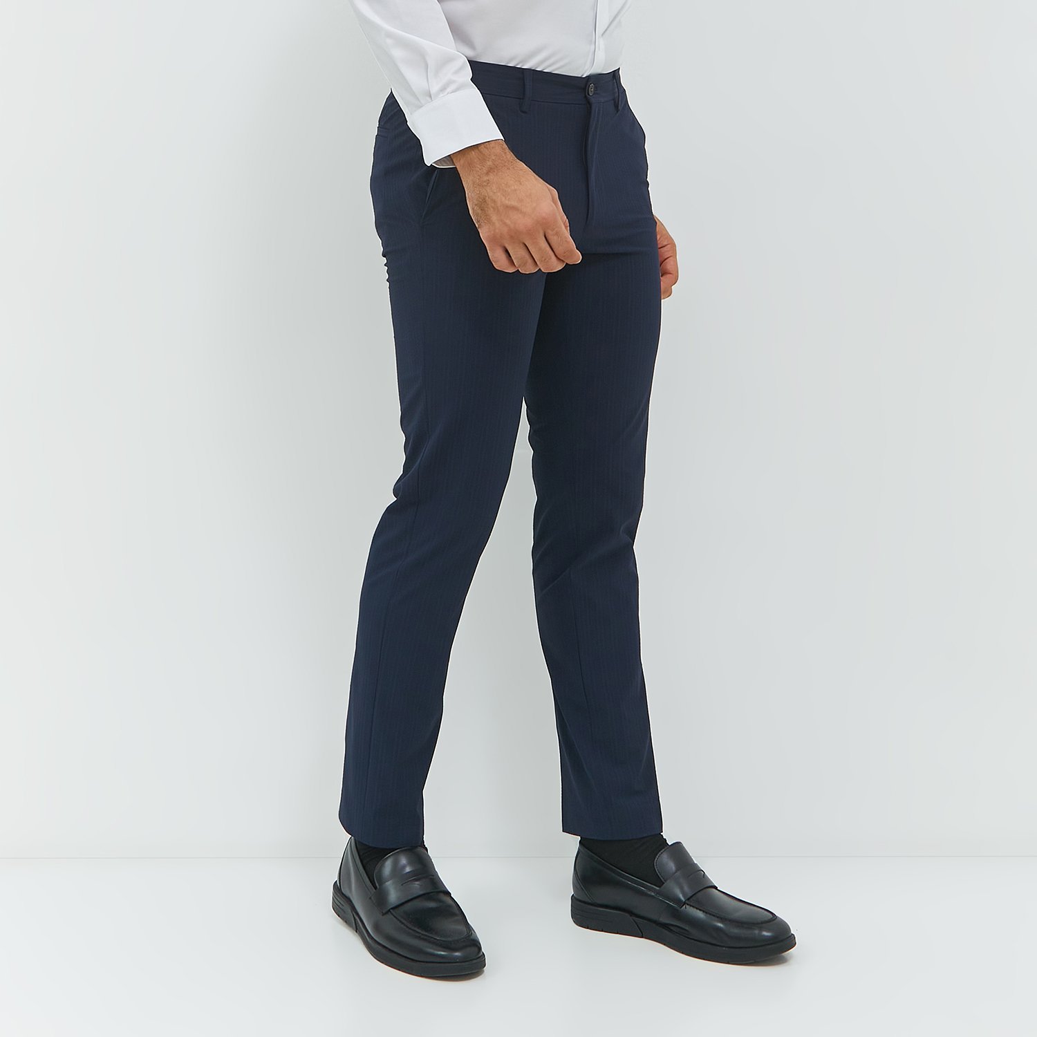 JOBB Spectre-B Celana Panjang Pria Modern Slim Fit Navy - Image 2