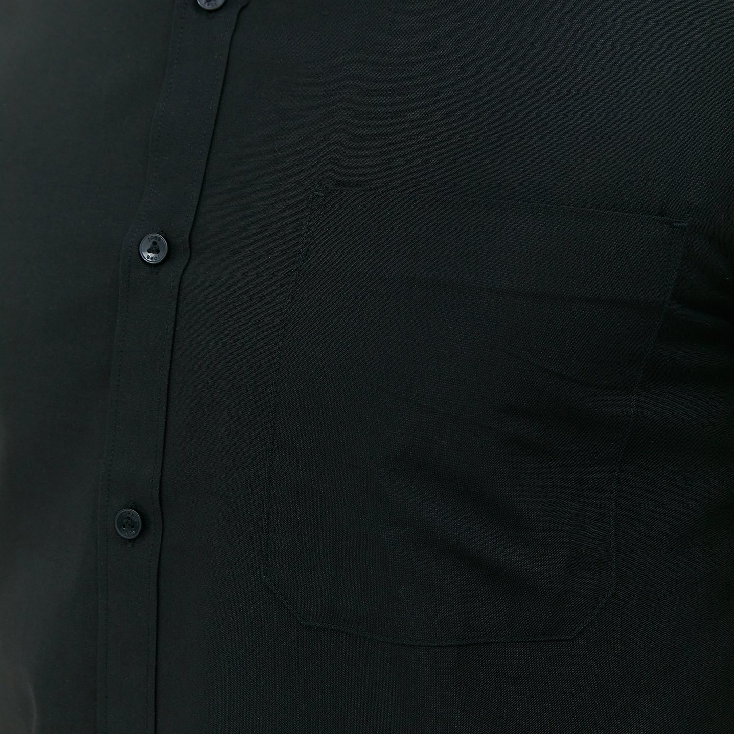 JOBB Trion Kemeja Pria Lengan Pendek Slim Fit Black - Image 3