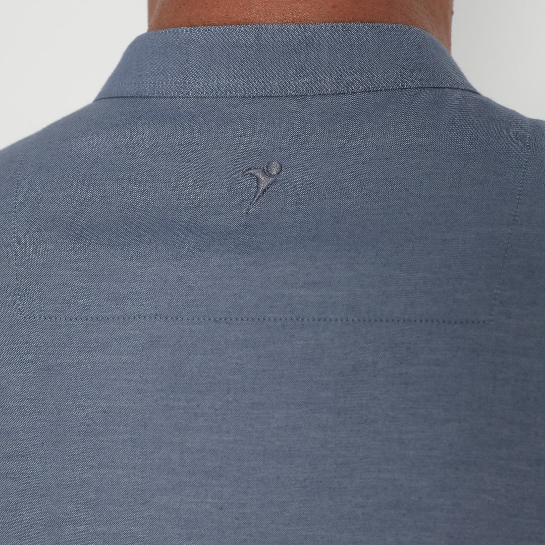 Jobb Zeeshan Baju Koko Pria Lengan Pendek Regular Fit Dark Grey - Image 4