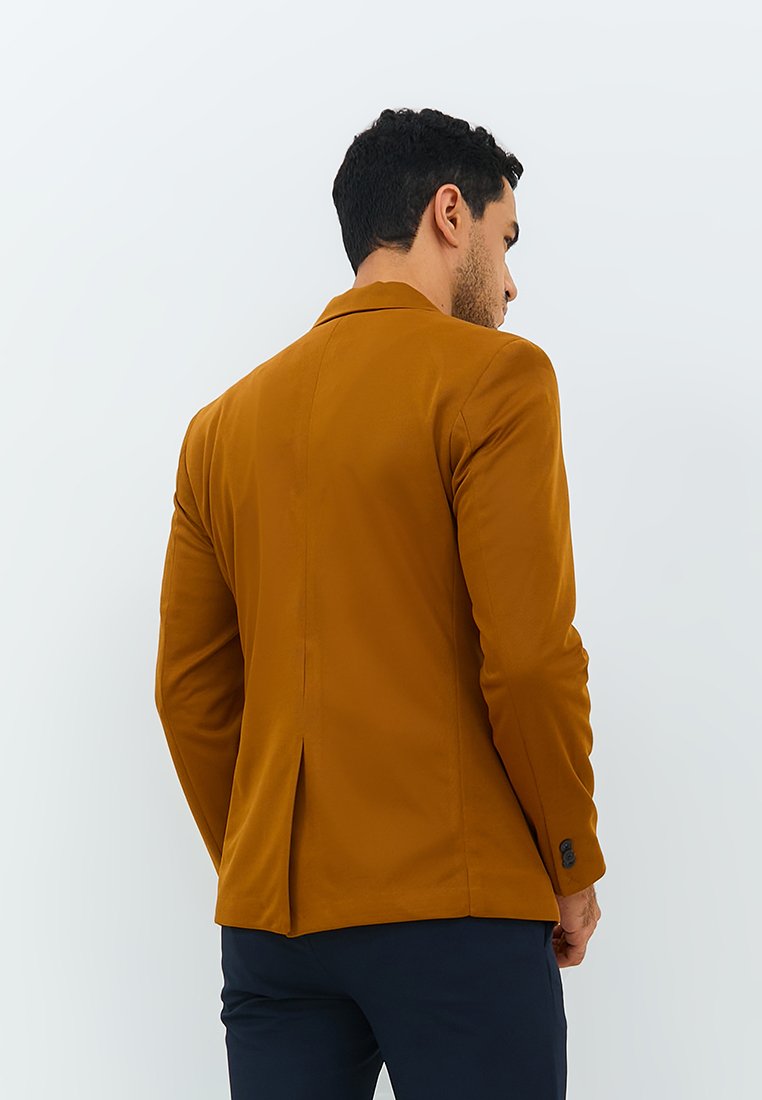 Jobb Julio-T2 Blazer Pria Slim Fit Mustard - Image 3