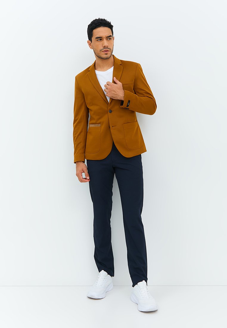 Jobb Julio-T2 Blazer Pria Slim Fit Mustard - Image 5