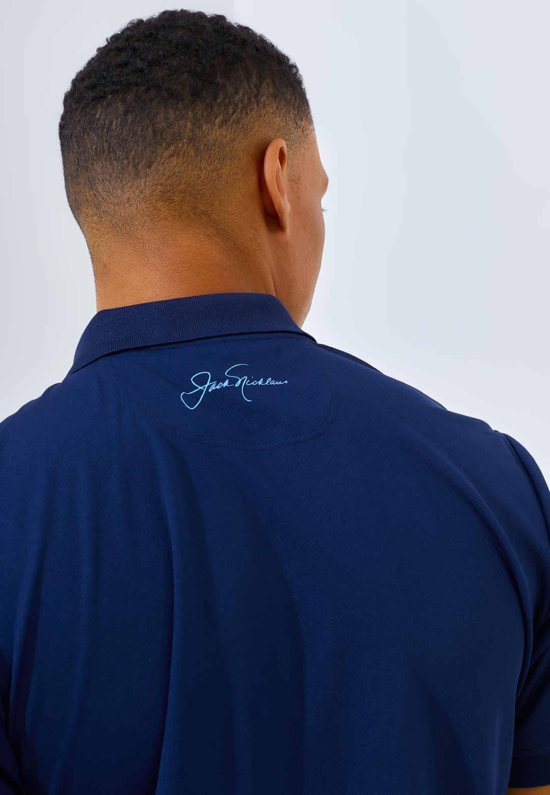 Jack Nicklaus Kenan Polo Shirt Pria Slim Fit Sodalite Blue - Image 6