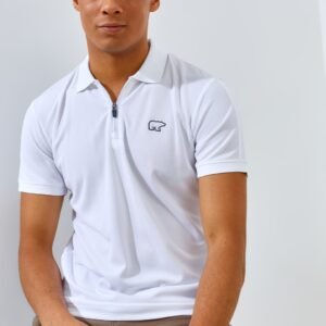 Jack Nicklaus Kenan Polo Shirt Pria Slim Fit White