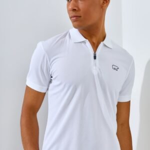 Jack Nicklaus Kenan Polo Shirt Pria Slim Fit White