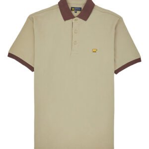 Jack Nicklaus Legend Polo Shirt Pria Regular Fit Sponge Khaki