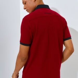 Jack Nicklaus Legend Polo Shirt Pria Regular Fit Burgundy
