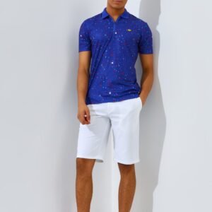 Jack Nicklaus Luiz Polo Shirt Pria Slim Fit Dazzling Blue