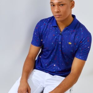 Jack Nicklaus Luiz Polo Shirt Pria Slim Fit Dazzling Blue