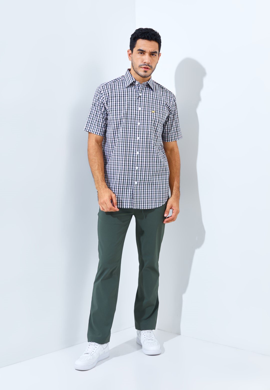 Jack Nicklaus Margaret Premium men's shirt Hounslow Plaid Sage Leaf - Image 6