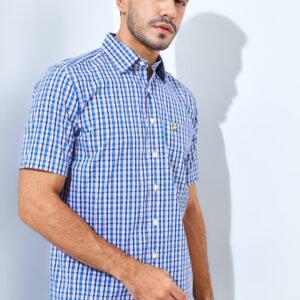 Jack Nicklaus Margaret Premium men's shirt Hounslow Plaid Blue Guard