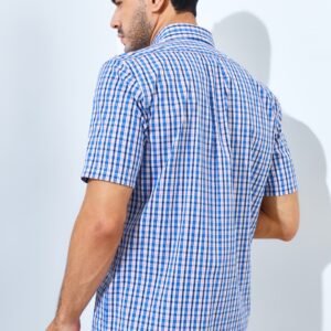 Jack Nicklaus Margaret Premium men's shirt Hounslow Plaid Blue Guard