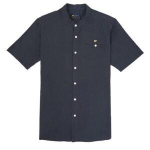 Jack Nicklaus Maximo Kemeja Shanghai Pria Pendek Slim Fit Grey