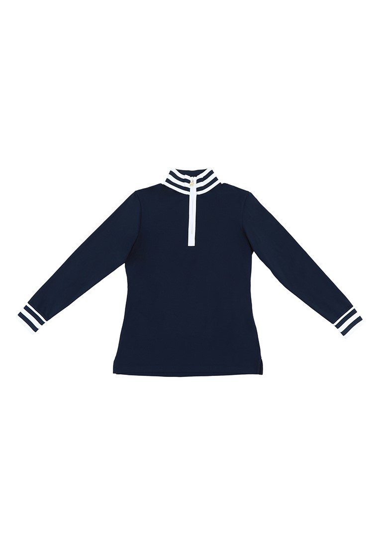 Jack Nicklaus Maya Ladies Premium Stripe Accent Polo Classic Navy - Image 7