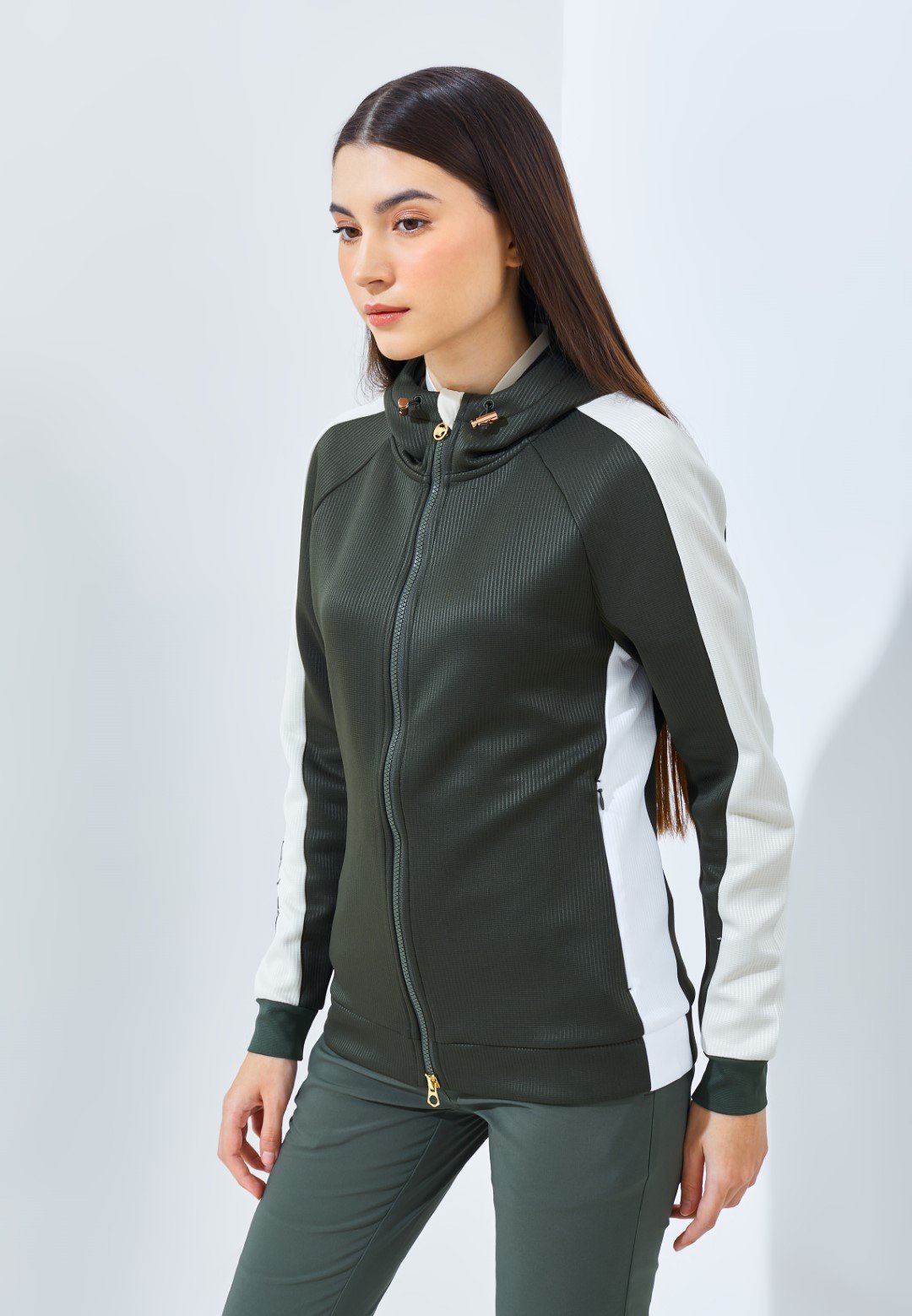 Jack Nicklaus Methodist Premium Jacket ladies Olive - Image 3