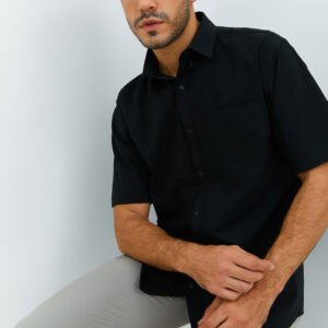 Jobb Minneapolis Kemeja Pria Lengan Pendek Regular Fit Hitam