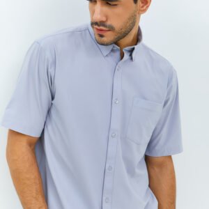 Jobb Minneapolis Kemeja Pria Lengan Pendek Regular Fit Light Grey