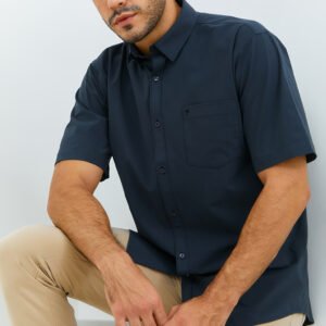 Jobb Minneapolis Kemeja Pria Lengan Pendek Regular Fit Dark Grey