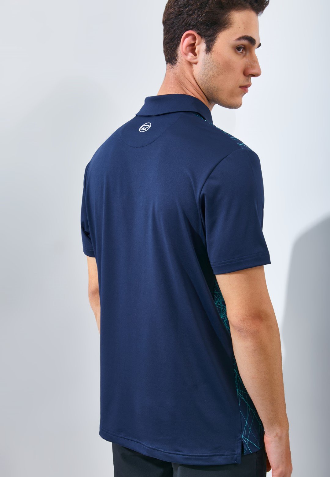 Jack Nicklaus Mojave Premium Fracture Print Polo Green Shore - Image 4