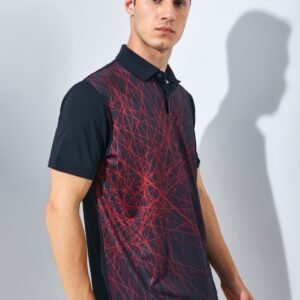 Jack Nicklaus Mojave Premium Fracture Print Polo Red Dune