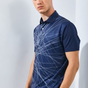 Jack Nicklaus Mojave Premium Fracture Print Polo Bright White