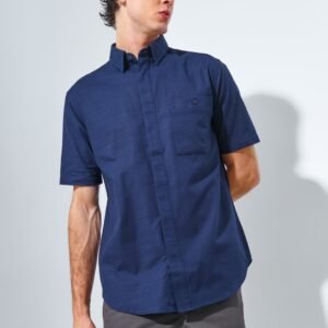 Jack Nicklaus Monarca Kemeja Pria Lengan Pendek Slim Fit Navy