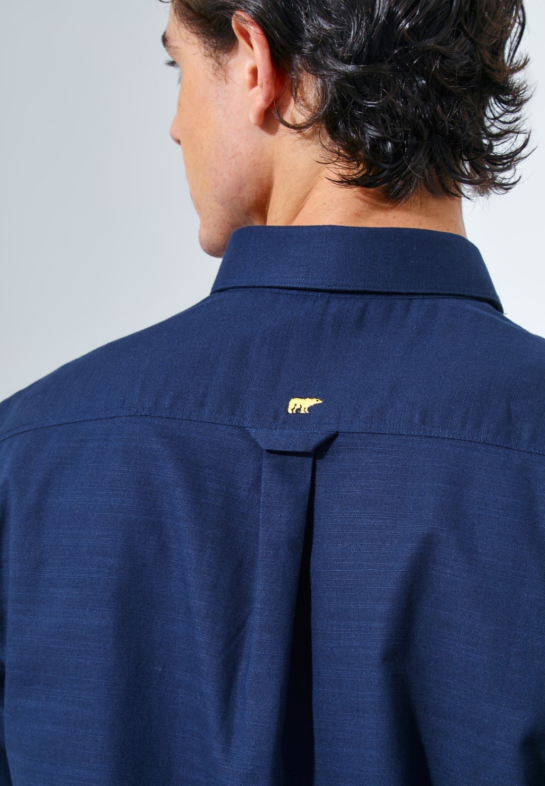 Jack Nicklaus Monarca Kemeja Pria Lengan Pendek Slim Fit Navy - Image 4