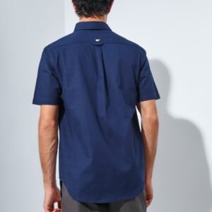 Jack Nicklaus Monarca Kemeja Pria Lengan Pendek Slim Fit Navy