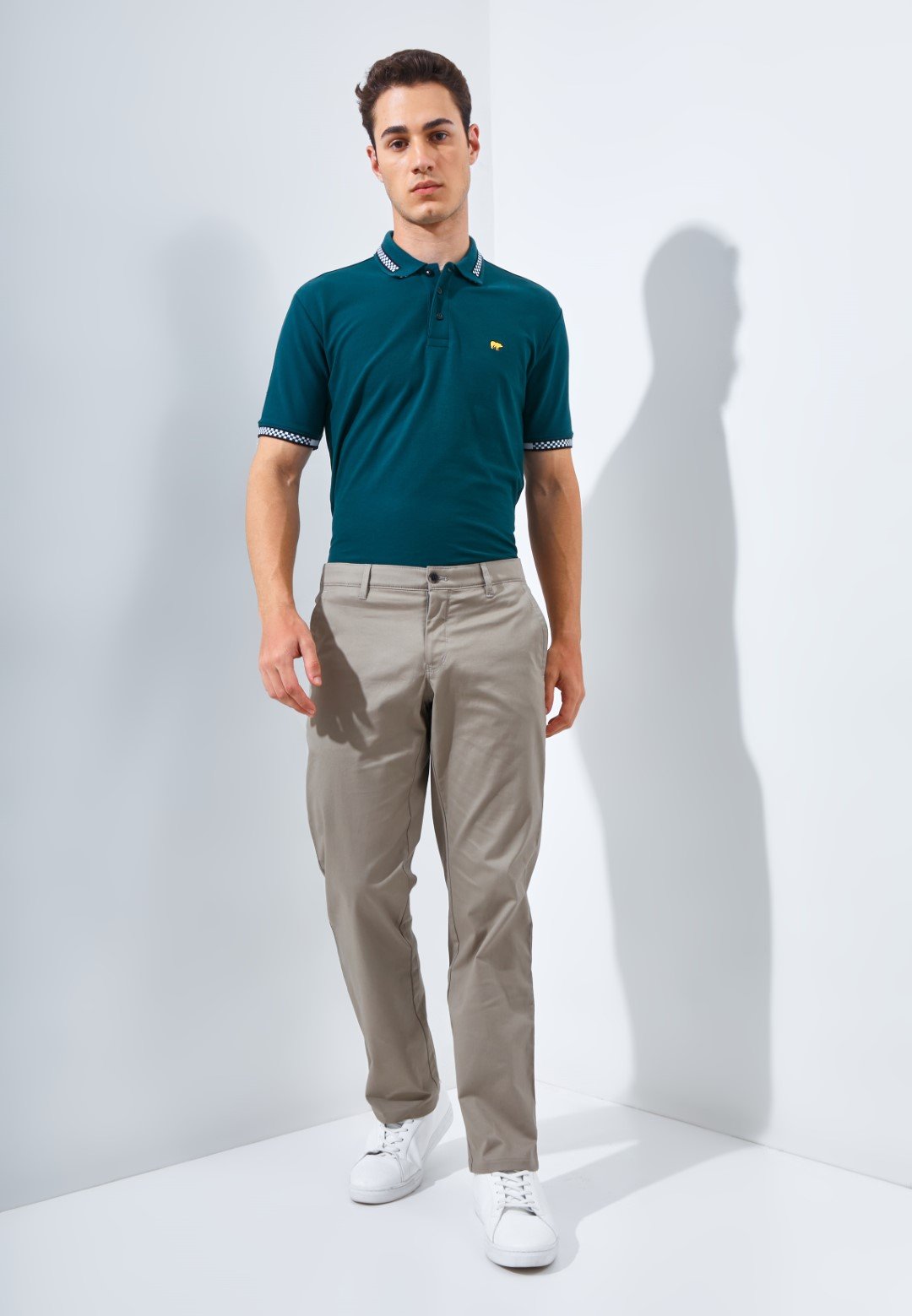 Jack Nicklaus Morales Celana Panjang Pria Regular Fit Camel - Image 6