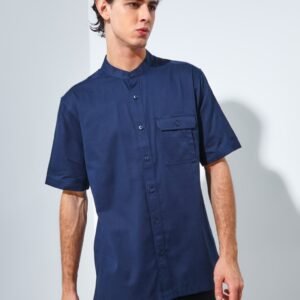 Jack Nicklaus Morata Kemeja Shanghai Pria Pendek Regular Navy