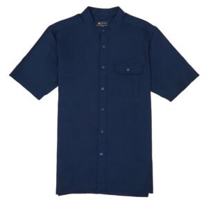 Jack Nicklaus Morata Kemeja Shanghai Pria Pendek Regular Navy