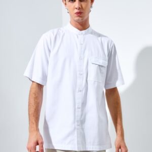 Jack Nicklaus Morata Kemeja Shanghai Pria Pendek Regular White