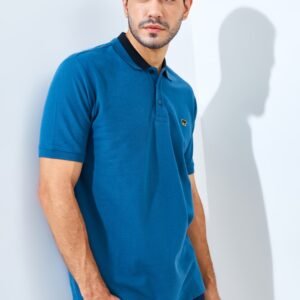 Jack Nicklaus Neo Polo Shirt Pria Regular Fit Blue Sapphire