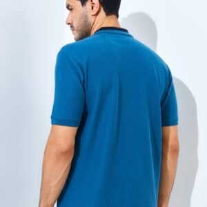 Jack Nicklaus Neo Polo Shirt Pria Regular Fit Blue Sapphire