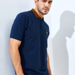 Jack Nicklaus Neo Polo Shirt Pria Regular Fit Navy