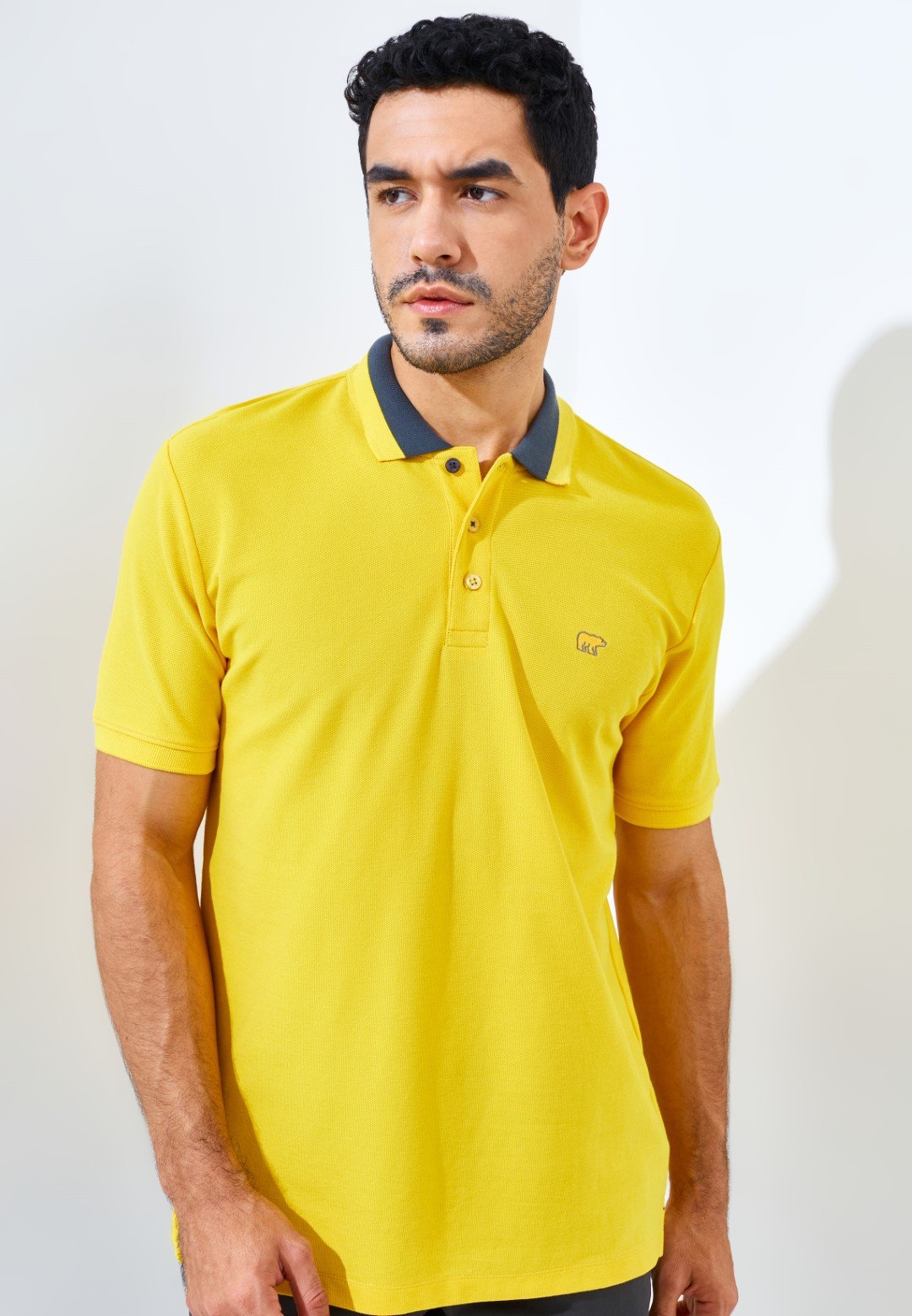 Jack Nicklaus Neo Polo Shirt Pria Regular Fit Yellow