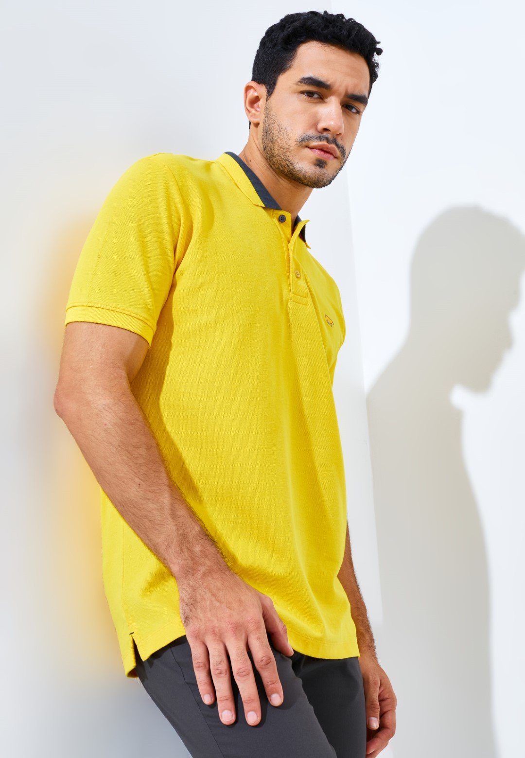 Jack Nicklaus Neo Polo Shirt Pria Regular Fit Yellow - Image 2