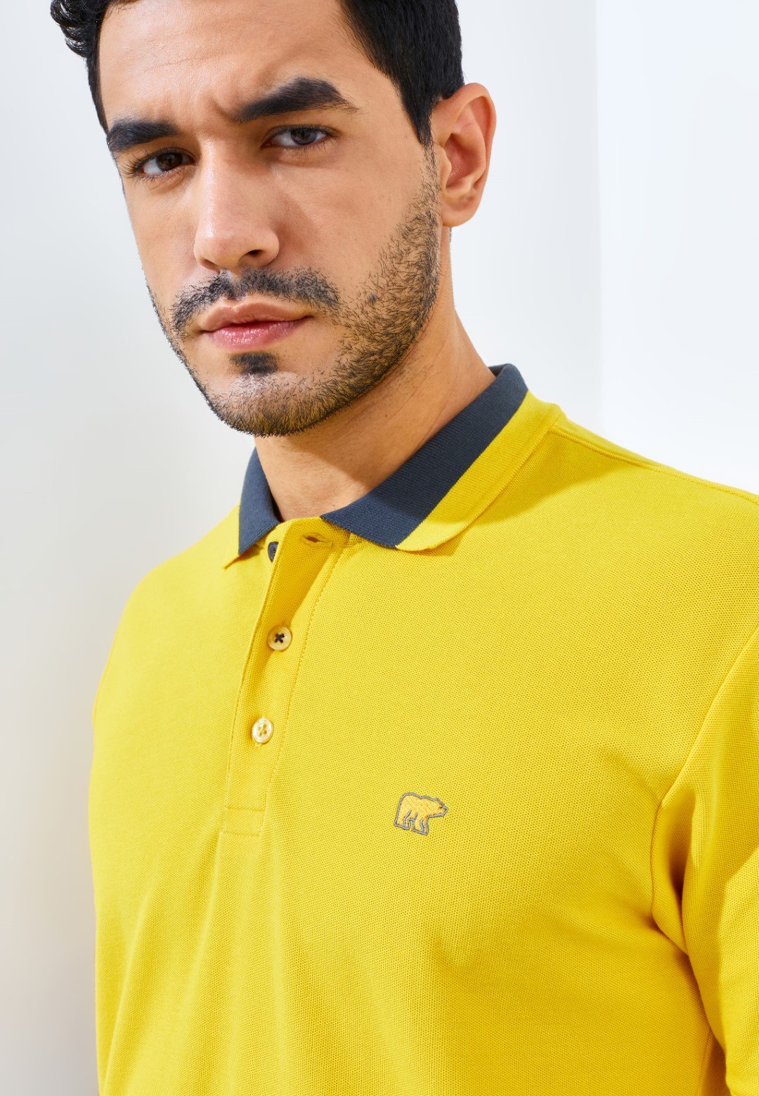 Jack Nicklaus Neo Polo Shirt Pria Regular Fit Yellow - Image 4