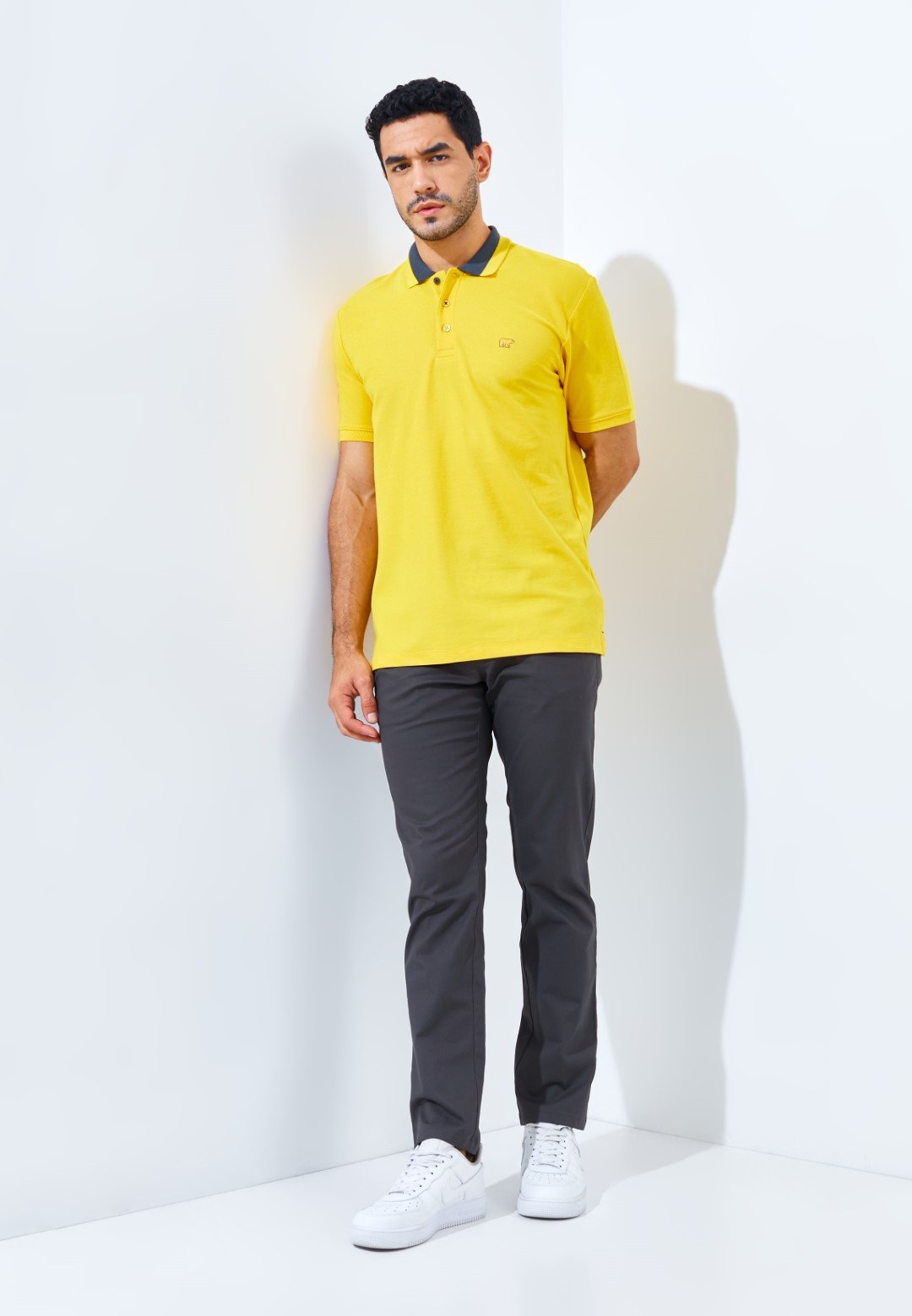 Jack Nicklaus Neo Polo Shirt Pria Regular Fit Yellow - Image 6