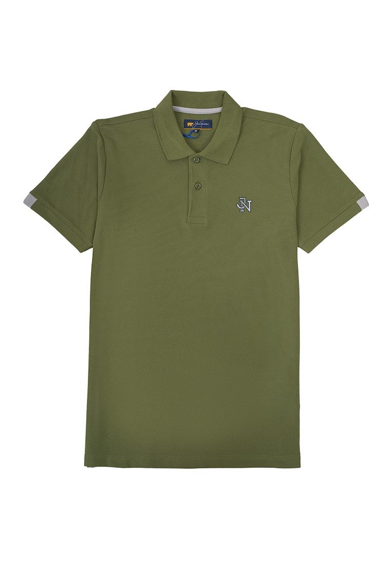 Jack Nicklaus Nexus Polo Shirt Pria Slim Fit Olive - Image 7