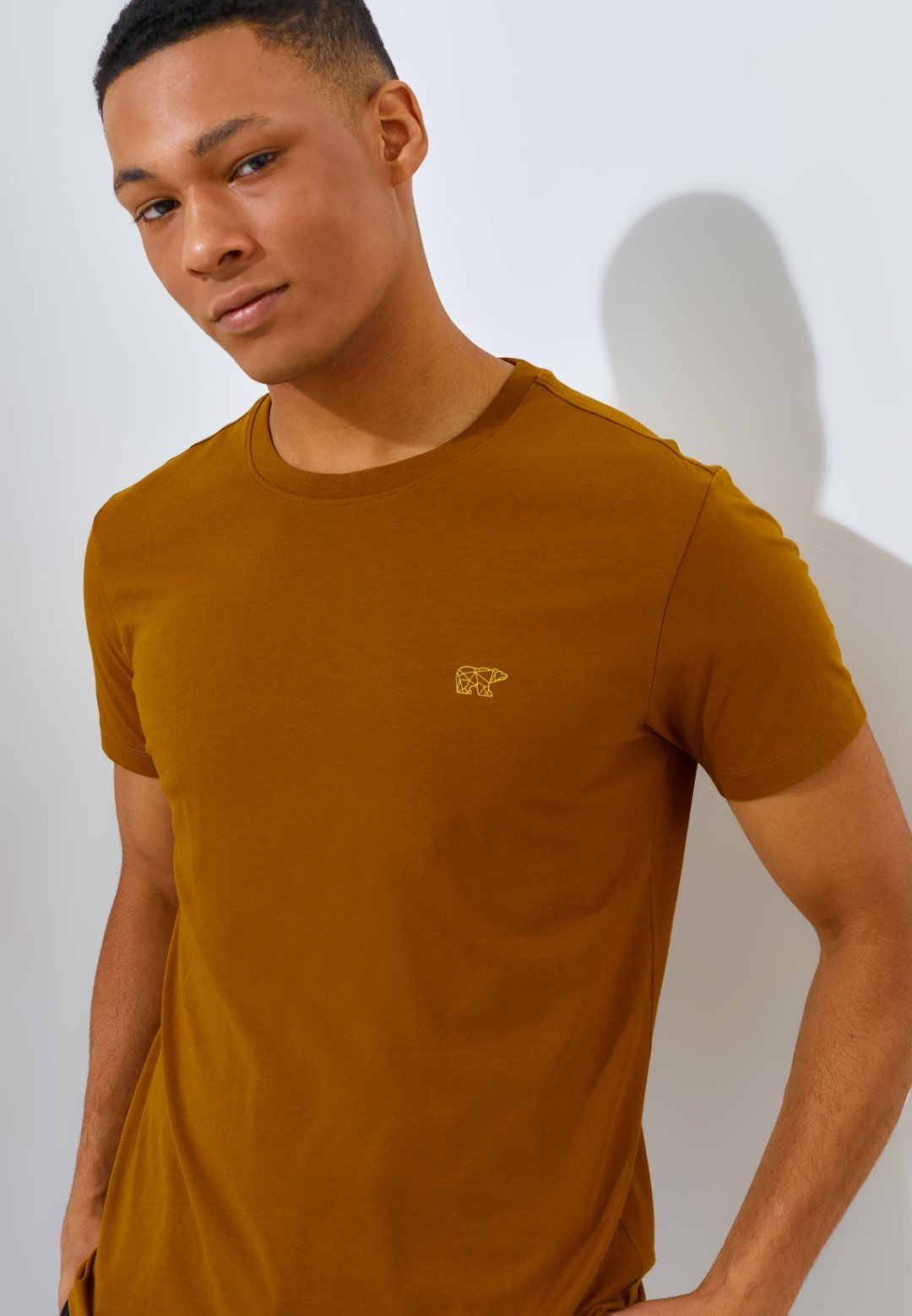 Jack Nicklaus Noah T-Shirt Slim Fit Tapenade Brown