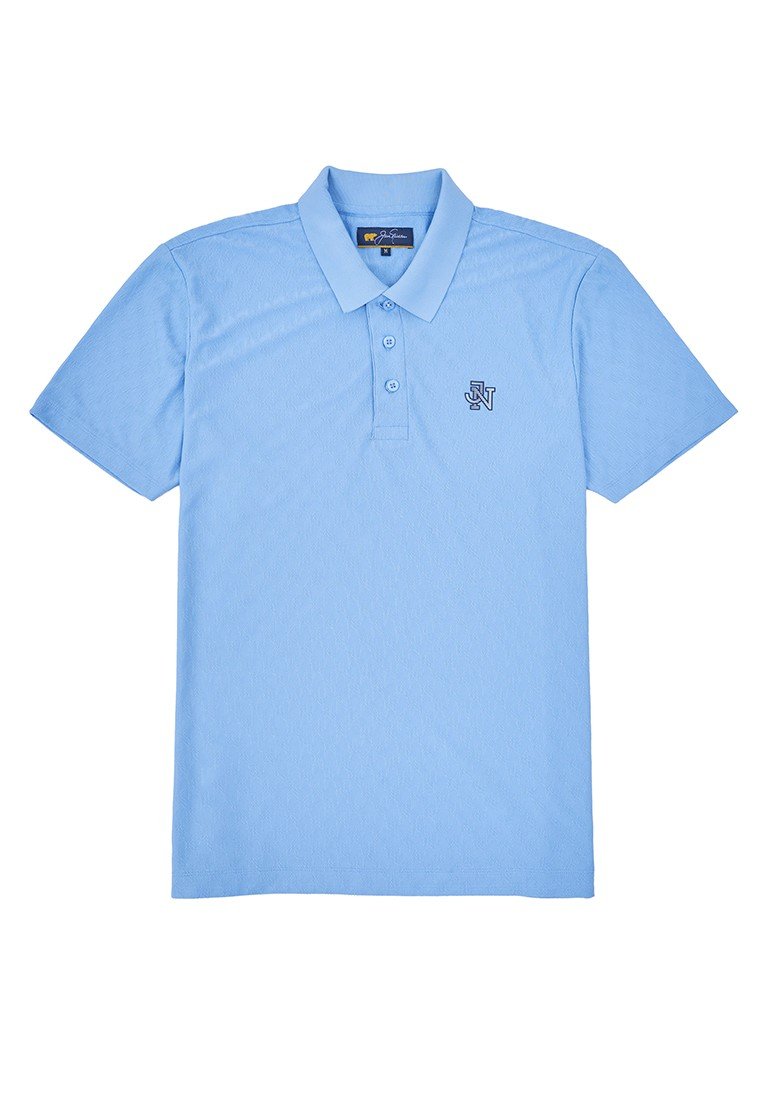 Jack Nicklaus Odyssey Polo Shirt Pria Slim Fit Light Blue - Image 7