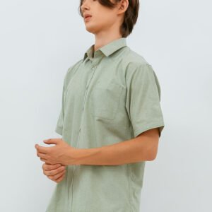 Jobb Ontario Kemeja Pria Lengan Pendek Regular Fit Olive