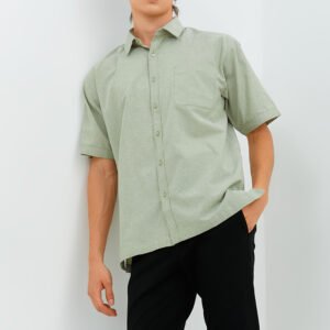 Jobb Ontario Kemeja Pria Lengan Pendek Regular Fit Olive