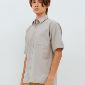 Jobb Ontario Kemeja Pria Lengan Pendek Regular Fit Light Khaki