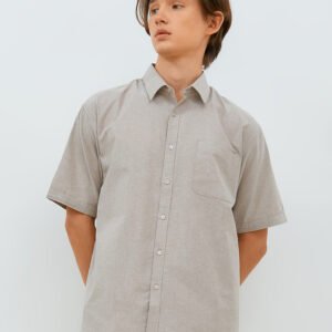 Jobb Ontario Kemeja Pria Lengan Pendek Regular Fit Light Khaki