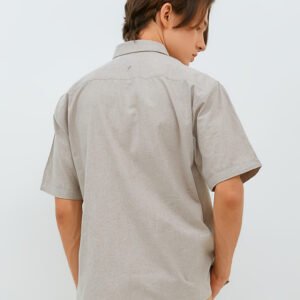 Jobb Ontario Kemeja Pria Lengan Pendek Regular Fit Light Khaki