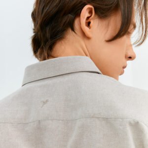 Jobb Ontario Kemeja Pria Lengan Pendek Regular Fit Light Khaki