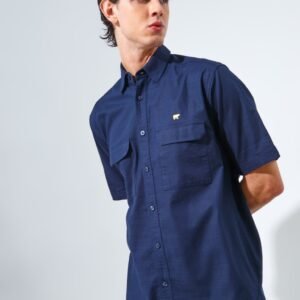 Jack Nicklaus Oyarzabal Kemeja Pria Lengan Pendek Regular Navy