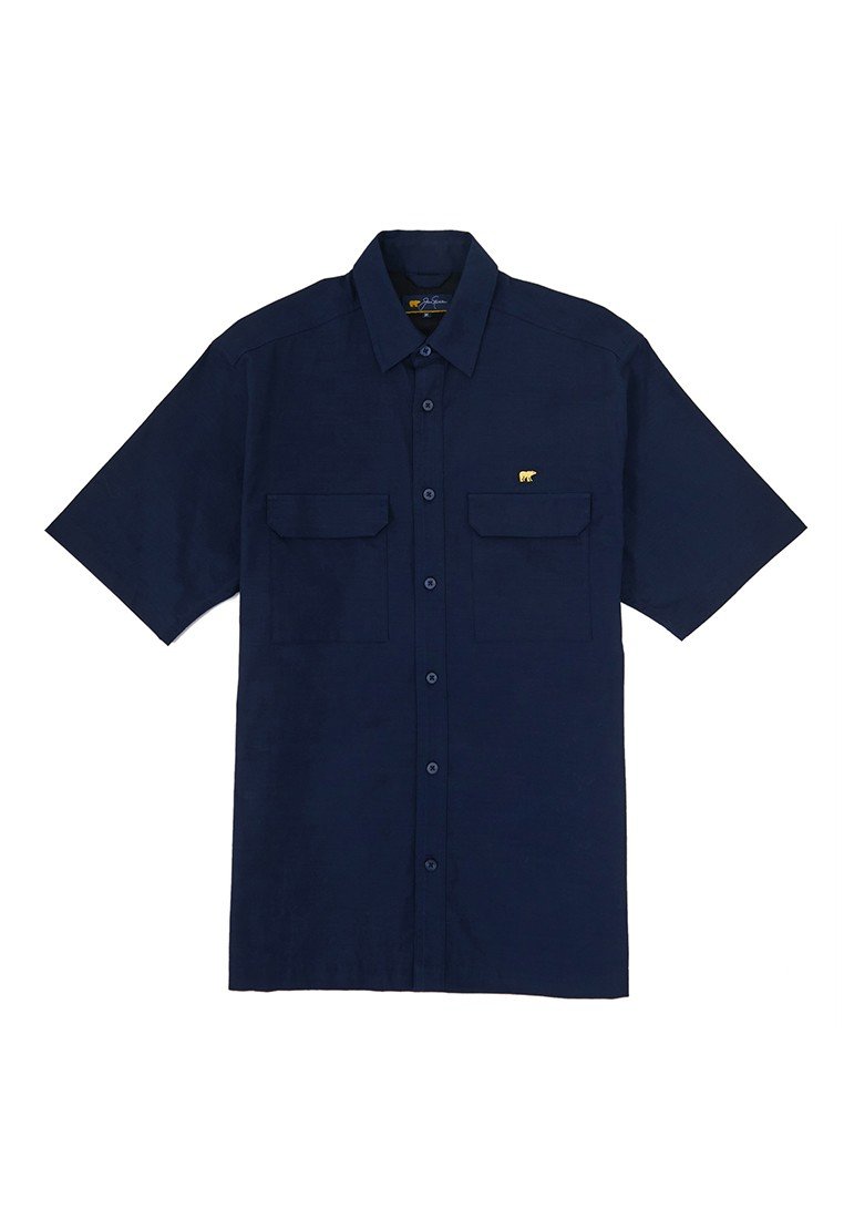 Jack Nicklaus Oyarzabal Kemeja Pria Lengan Pendek Regular Navy - Image 7